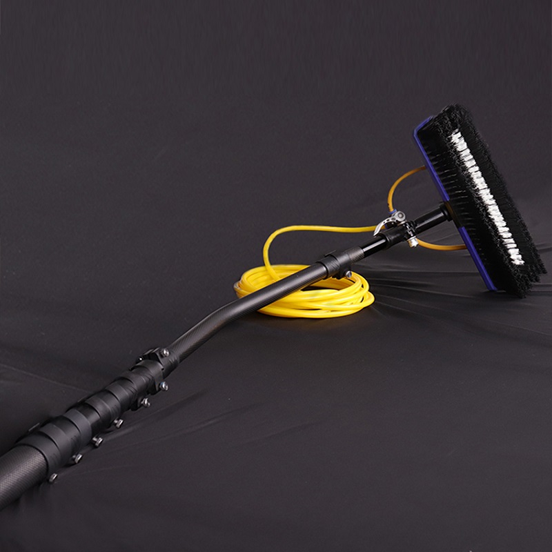 Corrosion resistant  solar cleaning pole