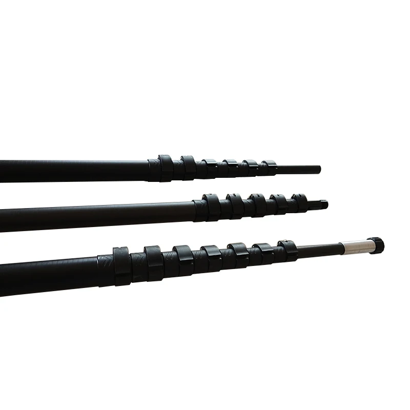 Carbon fibre high pressure cleaning rod with removable nozzle